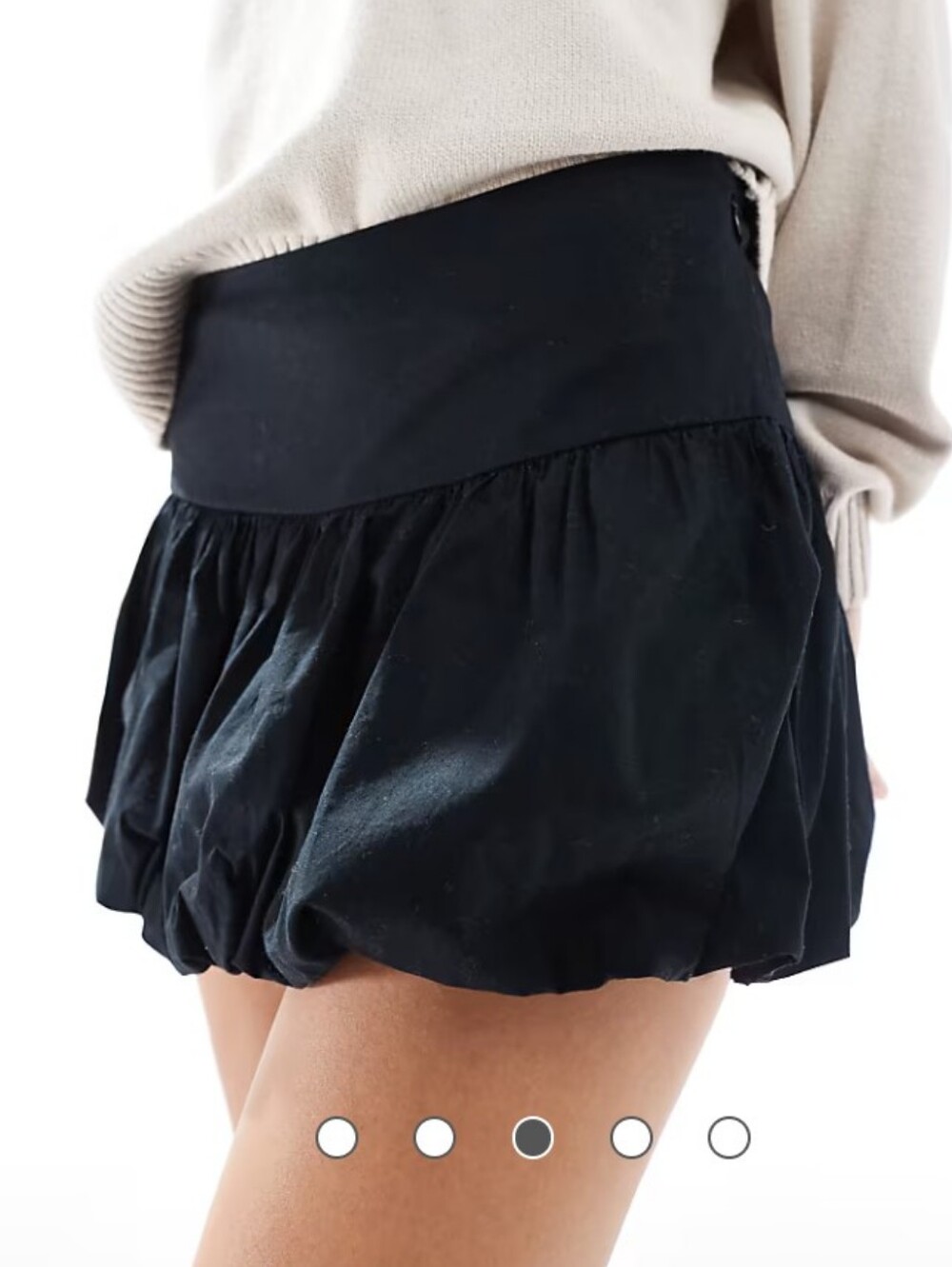 Hollister Mini Black Bubble Skirt